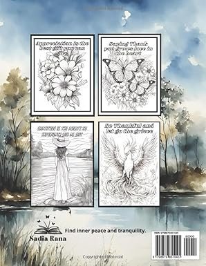 Calmness with Gratitude adult coloring book